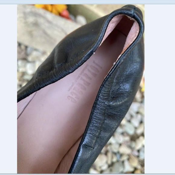 Joy & Peace Ballet Black/ Pewter Leather Chains Driving Flats Shoe Size US 6 - Picture 4 of 8